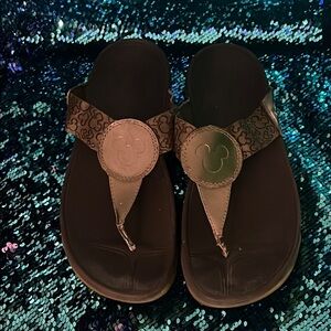 Disney Black and Silver Women's Slippers